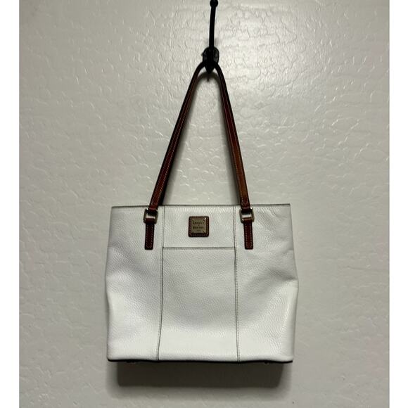 Dooney & Bourke | Bags | Dooney And Bourke White Pebbled Leather Tote